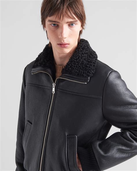 prada bomber mens|prada wool jacket men.